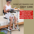 Patient Lift Transfer Chair  Bathroom Wheelchair W 180   Split Seat And Potty Uk