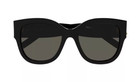 Saint Laurent Sl M95 f 001 Black Gold Dark Grey Lenses Sunglasses Authentic