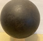 Antique Lignum Vitae Wooden 2 Hole Victorian Bowling Ball 7 Lb 6 Oz 7  Diameter