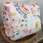 Pottery Barn Kids Heritage Wholecloth Rainbow Quilt  Full queen   Multi Soft