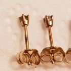14k Gold Earring Backs For Stud Earrings - Yellow Locking  3 Pairs 