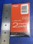 Vtg Mead Package Of 2 Mini Memo Pads 40 Sheets Each - Refill For 45890 Memo Book