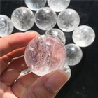 40mm Natural Clear Quartz Crystal Sphere Stone Chakra Healing Energy Ball   Base
