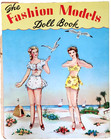 Vintage The Fashion Models Doll Book Saalfield 1950s Paper Dolls Some Cut