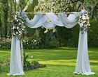 Window Scarf In 144 Inch Size   amazing 55 X 55 w X 144 l  pack Of 1  Silver