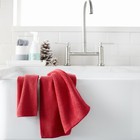 Norwex Diamond Textured Kitchen Towel   Cloth Set     Cranberry