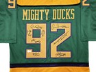 Sale  The Mighty Ducks Cast Signed Green Hockey Sweater Jersey 8 Sig Beckett Wit