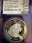 2025 Great Britain Silver Proof Ngc Pf70 Uc Britannia   Liberty 4-coin Set