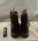 Dr  Martens Black Leather Combat Ankle Boots Lace-up Comfort Men   s Us 7