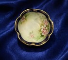 Set Of 4 Antique Nippon Hand Painted Berry Bowls Floral Cobalt C1891-1921