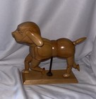 Wooden Articulated Dog Artist s Model Jointed Posable Figure