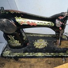 Singer Antique Original Sewing Machine Black Gold Decals Pre-1930 Vintage