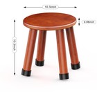 Wooden Step Stool round Sitting Stool For Adults And  holds Up To 350lbs smal   