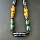 Beautiful Ancient Phoenician Mosaic Glass Beads Strand Necklace 