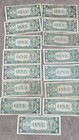 Lot Of 21 Silver Certificates   Red Seal Us Notes 1935 1953 1957 1963