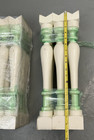 Vintage Wood Balusters Stair Spindles Chippy White Paint Porch Salvage 18 Pc Lot