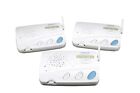 Calford 3 Channel Wireless Intercom System For Office Home 3 Station White
