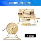 Gse X-large Brass Raffle Ticket Drum - Holds 15 000 Tickets