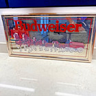 1990   s Budweiser King Of Beers Clydesdale Team   Wagon Mirror 27x14 Read