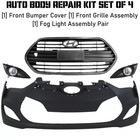 Front Bumper Cover Fascia   Grille Assembly Kit For 2012-2016 Hyundai Veloster