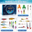 Fishing Advent Calendar 2026  Lure Set - 24 Days Of Christmas Gift
