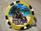 Genuine Harley Davidson Turtle Poker Chip - San Juan Puerto Rico - Gold Metallic