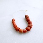 Antique Natural Small Red Coral Beads Collected From Nigeria  African Trade 05