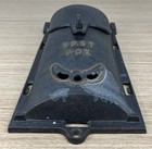 Antique Cast Iron Post Mail Box Double Flap Lockable Hole Cira 1920   s