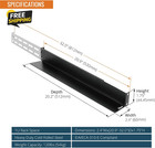 1u Universal Rack Mount Rails 4 Post Server Shelf Adjustable 20 9-32 Inch Rail