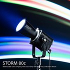 Aputure Storm 80c Black Point Source Fixture And Omnidirectional Softbox Bundle