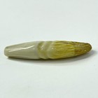 French Faux Lions Tooth Glass Pendant