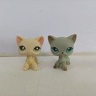 2pcs lot Littlest Pet Shop Lps Short Hair Cat  733 391animals Figure Toys