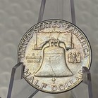 1961 D Franklin Half Dollar Ef au 90  Silver Nicely Toned  