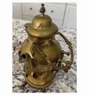 Vintage Brass Tipping Teapot  spirit Kettle  On Ornate Warmer Stand