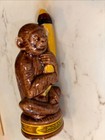 Vintage Mobana Monkey Decanter Banana Liqueur 4 5    Tall Sealed Empty