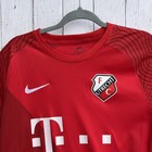Fc Utrecht Jersey Mens Large Red Eredivisie Soccer Nike Dri-fit Shirt Home