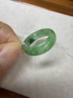 Grade A Natural Burmese Jadeite Ring Size 9-10 Natural Jade Carving