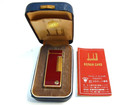 Working Dunhill Rollagas Lighter D Mark Bordeaux Lacquer With Box 2p Flint  b71