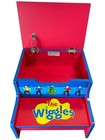 The Wiggles Wooden Step Stool Storage Bin Child Kid Blue Big Red Car Vintage