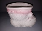 Vintage Nursery Girl Baby Bootie Planter Vase 8803c Made In Taiwan