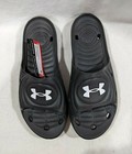 Under Armour Ua Locker Black white Men s Slides Sandals - Size 12 Nwob