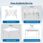 10x10 Ft Ez Pop Up Canopy Tent Wedding Party Tent Portable Folding Canopy Gazebo