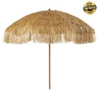 Mainstays 6 Feet Thatched Tiki Umbrella Beach Umbrella  Sand Anchor