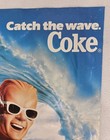 Vintage 1986 Max Headroom  Catch The Wave Coke Coca Cola Poster  