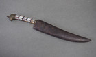 Superb Old Antique 19th Century Indian Kard Knife Dagger W Mother Of Pearl Jade