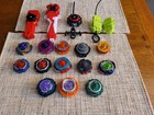 Beyblade Burst 13 Spinning Tops   5 Launchers Assorted Colors Lot