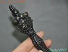 8 4  Tibetan Temple Bronze Horse Head Mahakala Vajra Phurpa Dagger Equipment