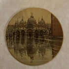 6 Vintage Round 6  Laminated Postcards Uncirculated - Italy- Italian Writing