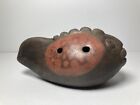 Vintage Ocarina Clay Fish Whistle Flute Decor Folk Art Pottery 4 Hole   Chile