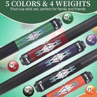 Pool Cue Stick Set - 58 Inch Pool Cues  18 21oz Canadian Maple Professional Bill
